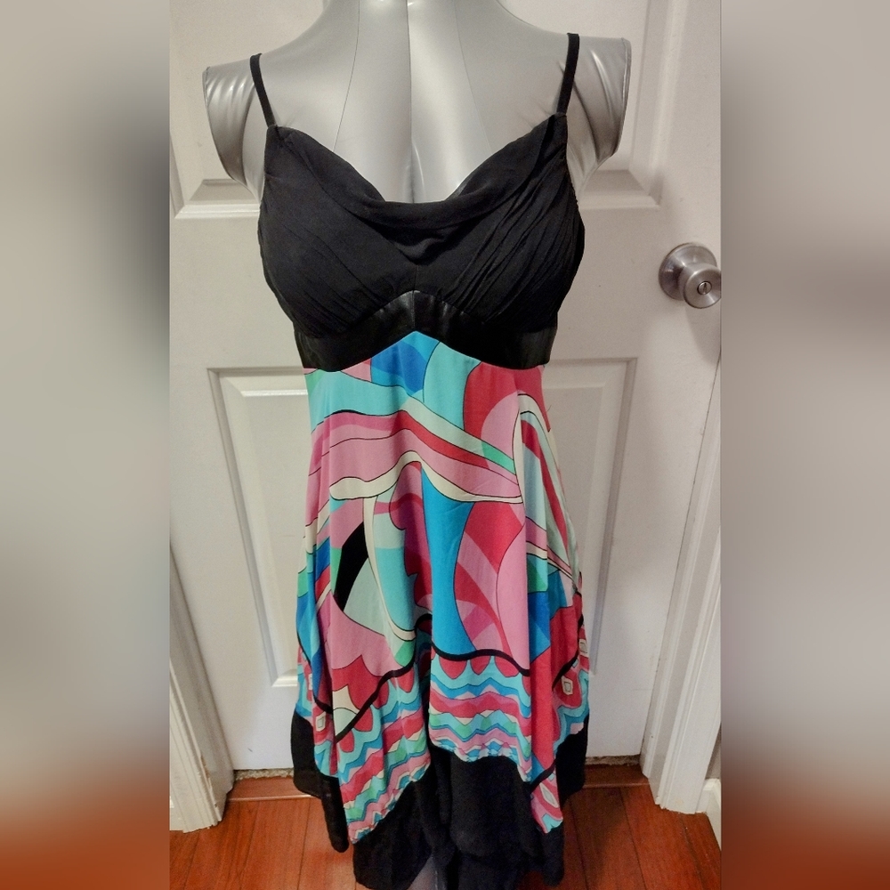Sangria CUTE  Colorful Flow Dress Sz 8